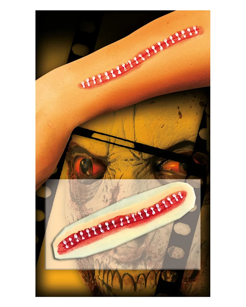 Zombie Reißverschluss Wunde