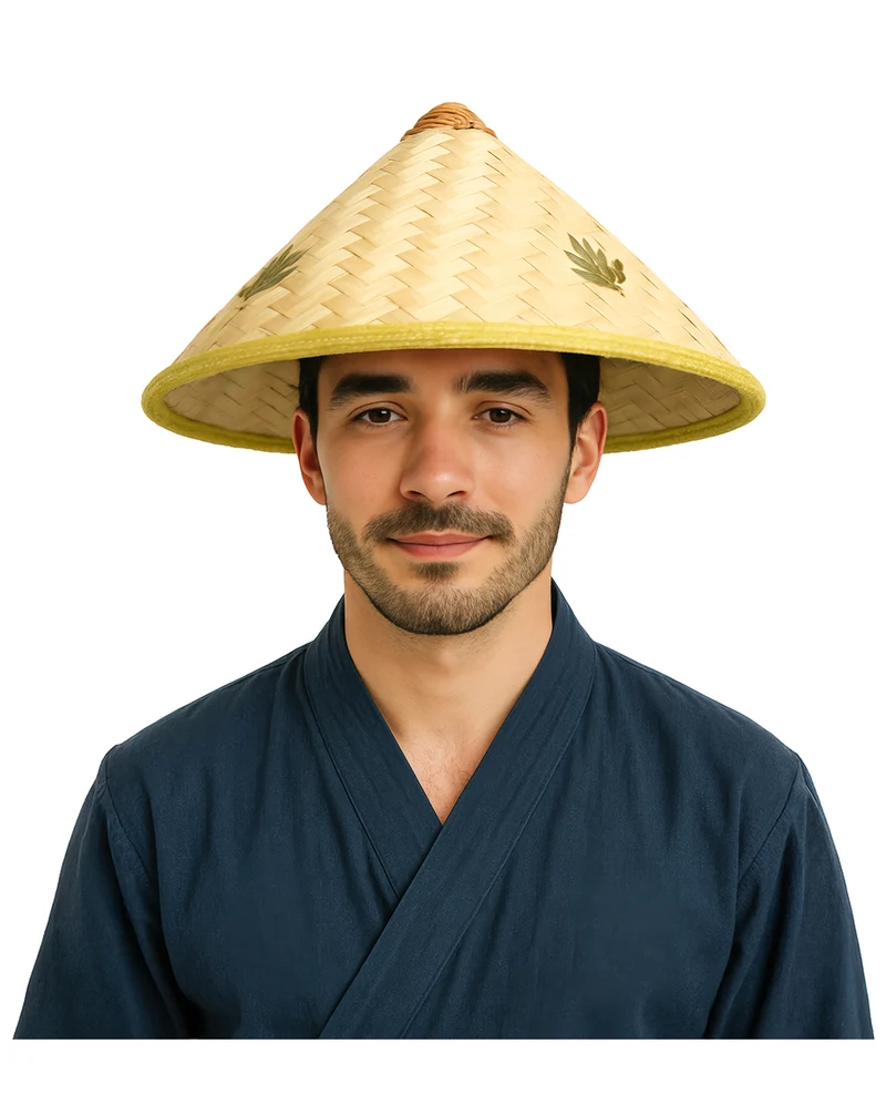 Asiaten Hut aus Stroh