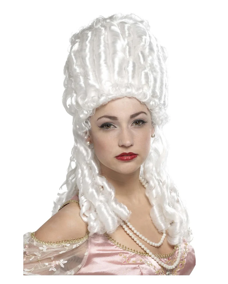 Weiße Marie Antoinette Perücke