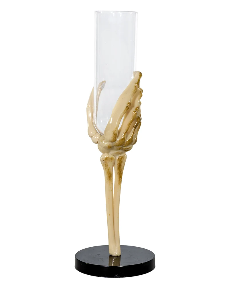 Skeletthand Sektglas small