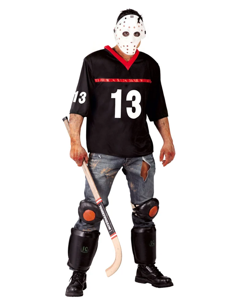 Hockey Spieler Kostüm mit Maske