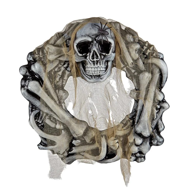 Halloween Knochen Kranz 50cm
