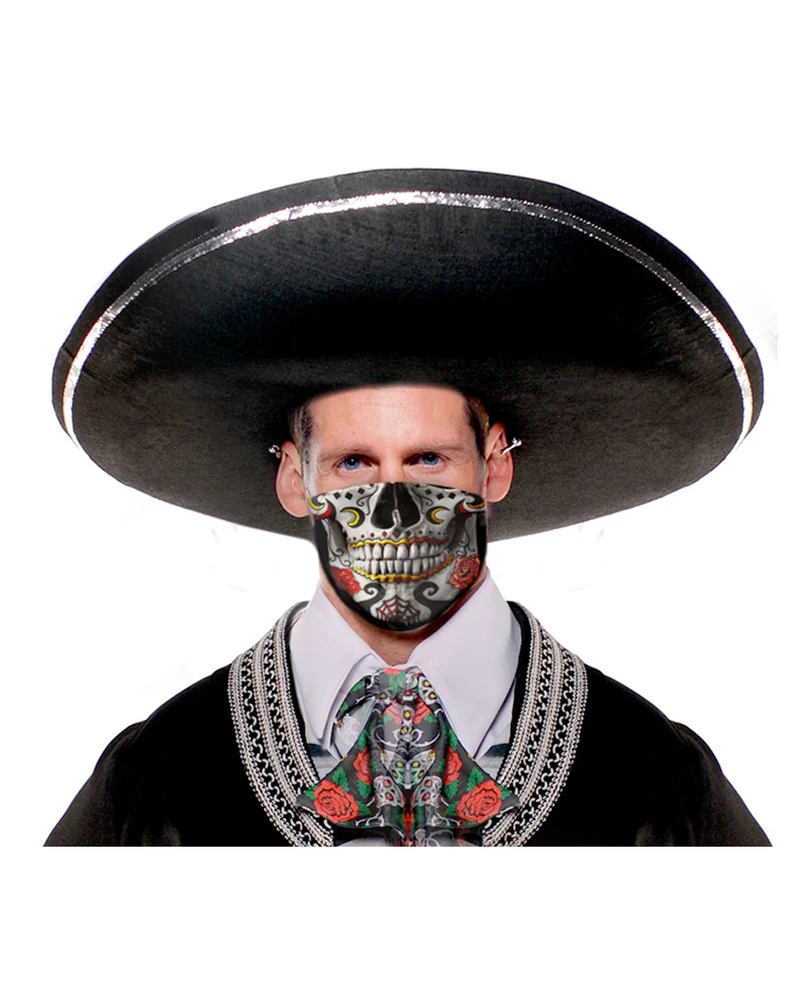 Dia De Los Muertos Alltagsmaske für Männer