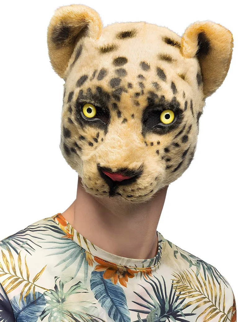 Leopardenmaske für Erwachsene und Kinder