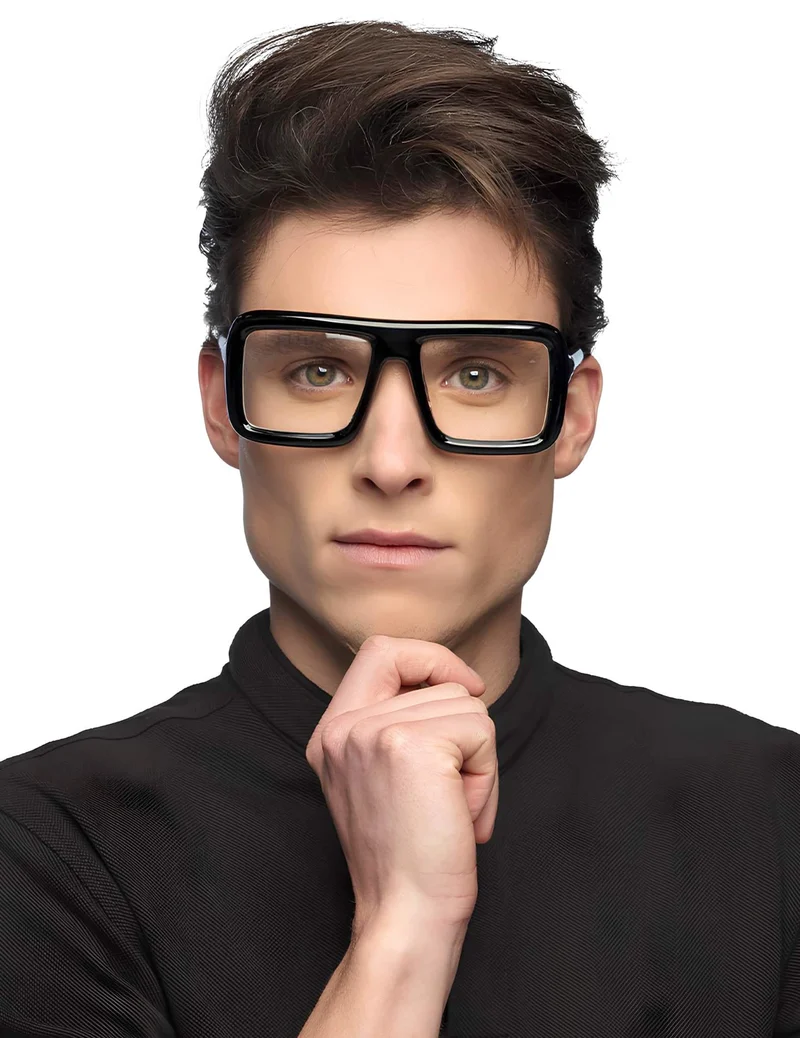 Schwarze Retro-Brille
