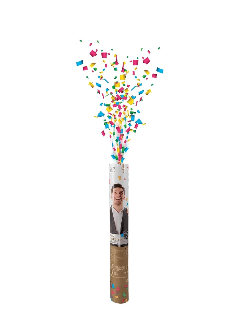 Konfetti-Kanone bunt 40 cm