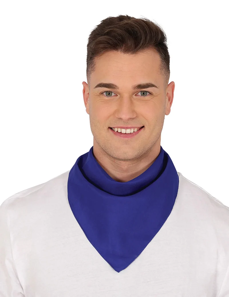 Dunkelblaues einfarbiges Bandana