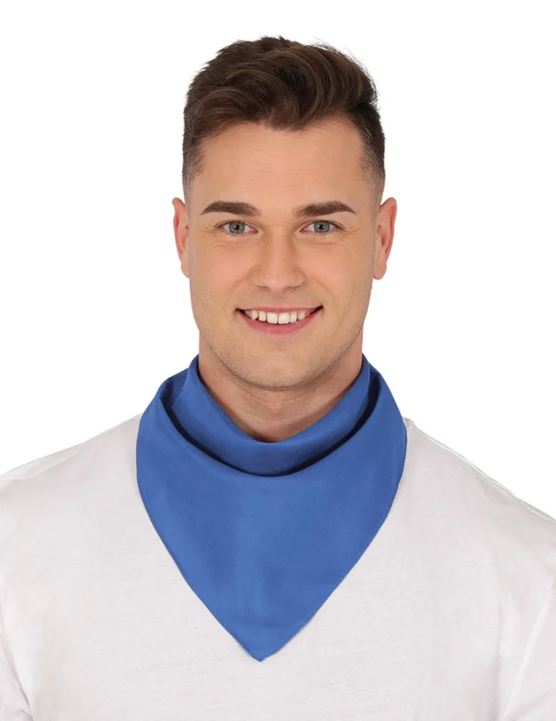 Bandana einfarbig blau