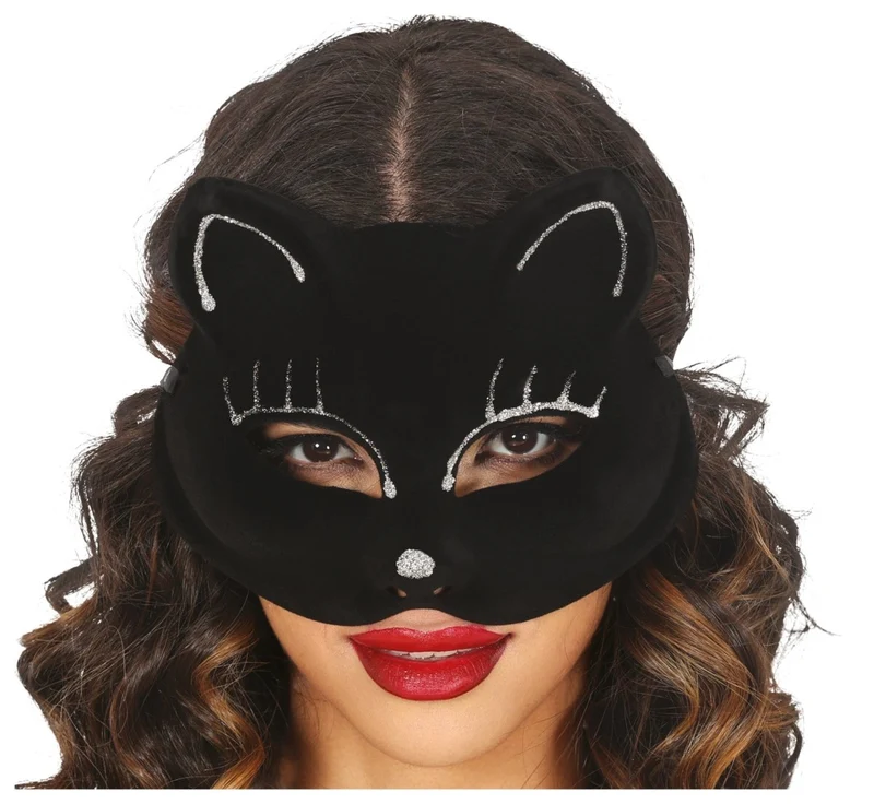 Katzenmaske Schwarz