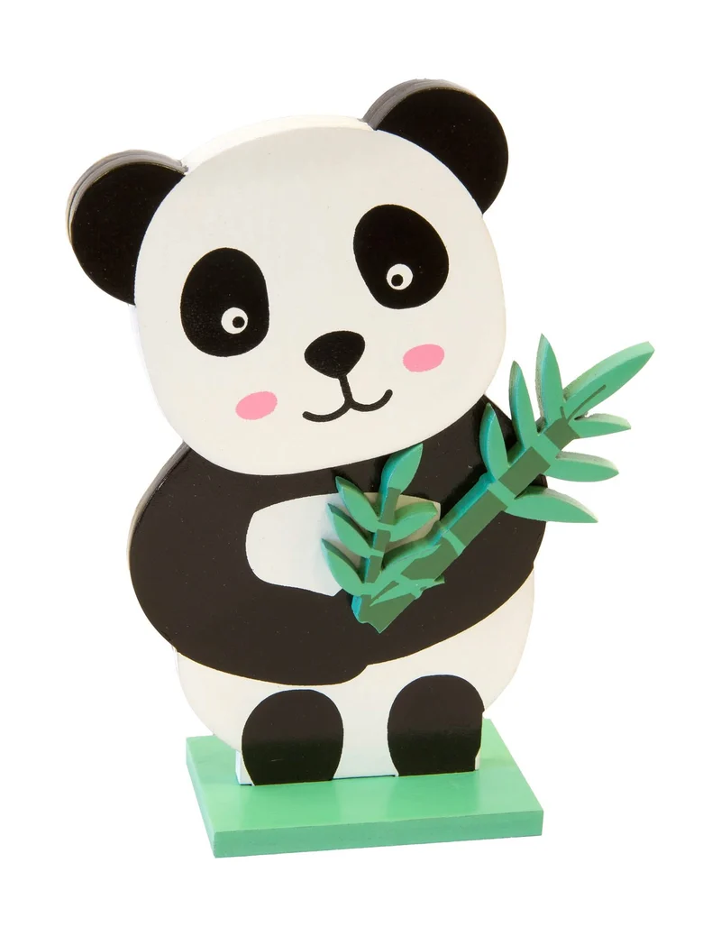 Hölzerner Panda-Tischaufsteller 13,5 x 10 cm