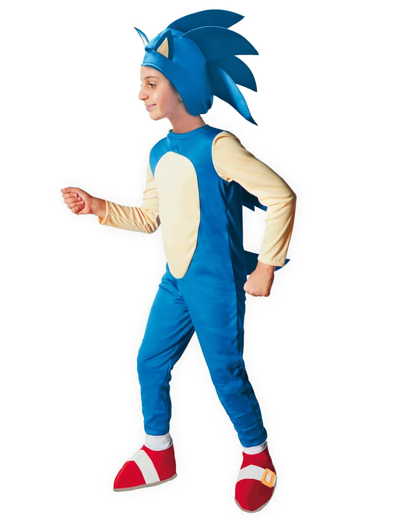 Sonic™Kinderkostüm Lizenzartikel offizielle Verkleidung blau-weiß-rot