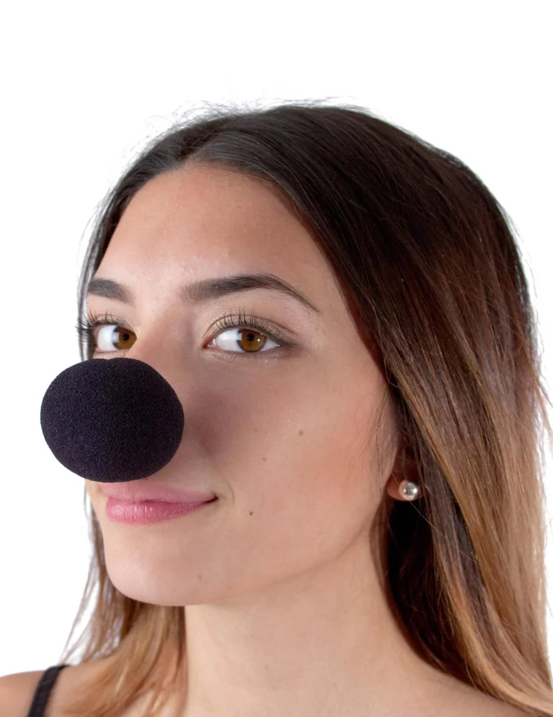 Clowns - Nase schwarz Schaumstoff