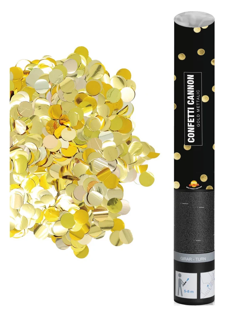Konfetti Kanone golden