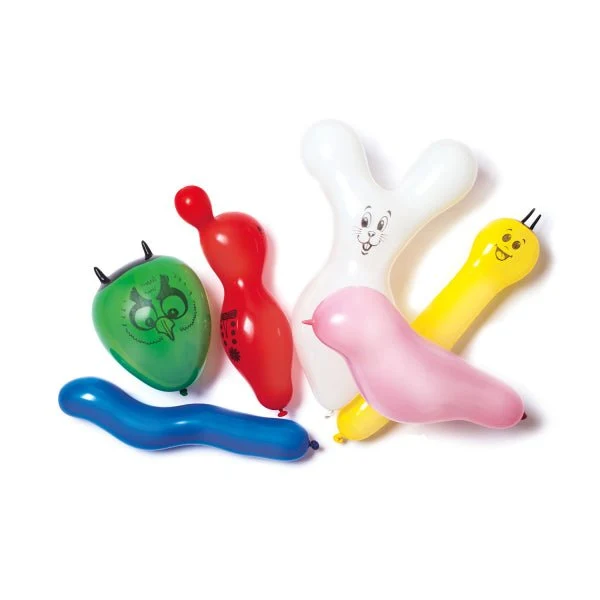 Bunte Luftballons Tiere Figuren 6Stück