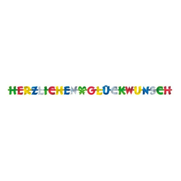 Herzlichen GlüCkwunsch Letterslinger 2.5m