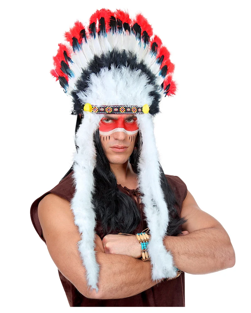 Indianer Kopfschmuck mit Federn