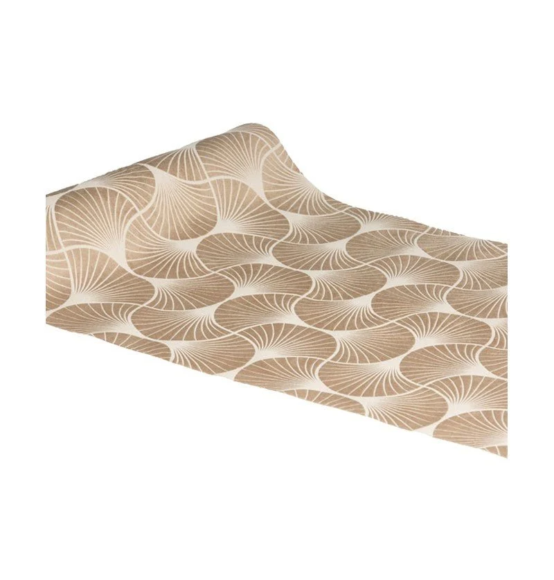 Nackter Tischläufer Gingko Print 3m