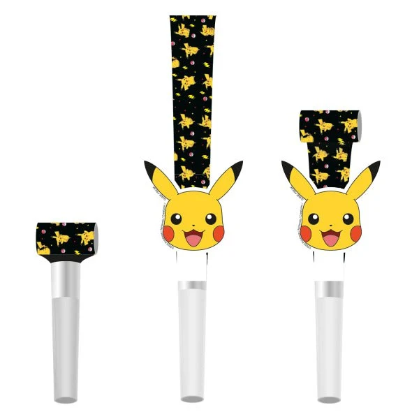 Pokemon Roller Zungen Schwarz Gelb 30cm 8Stück