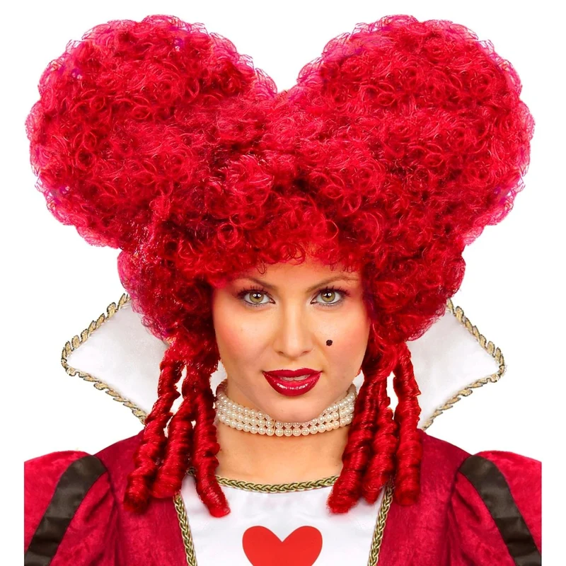 Halloween Perücke Rot Barock