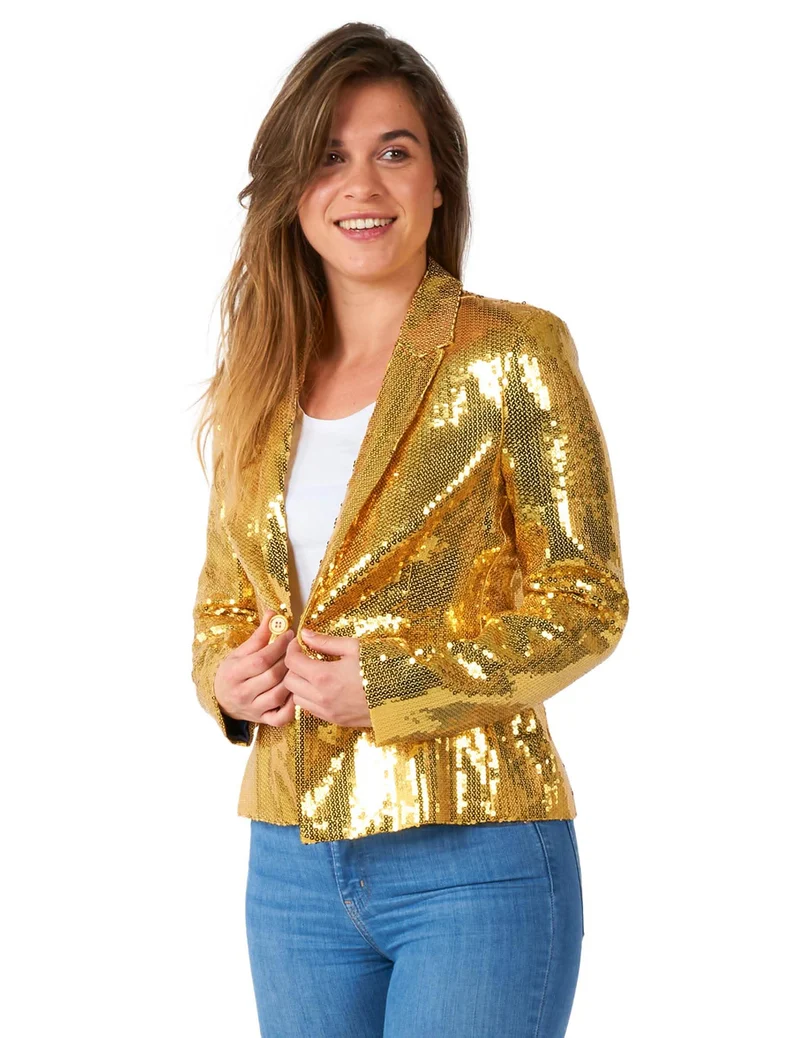 Blazerjacke, goldene Pailletten Suitmeister™ - Damen