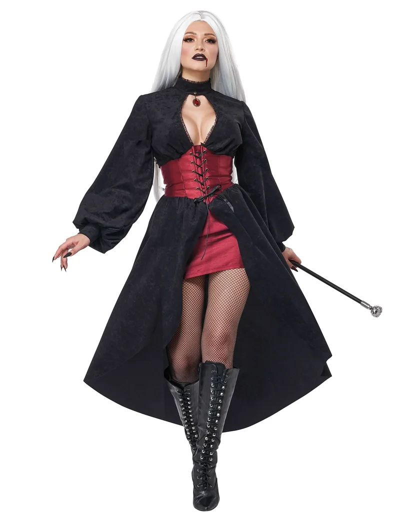 Luxus-Vampir-Korsettkostüm für Damen