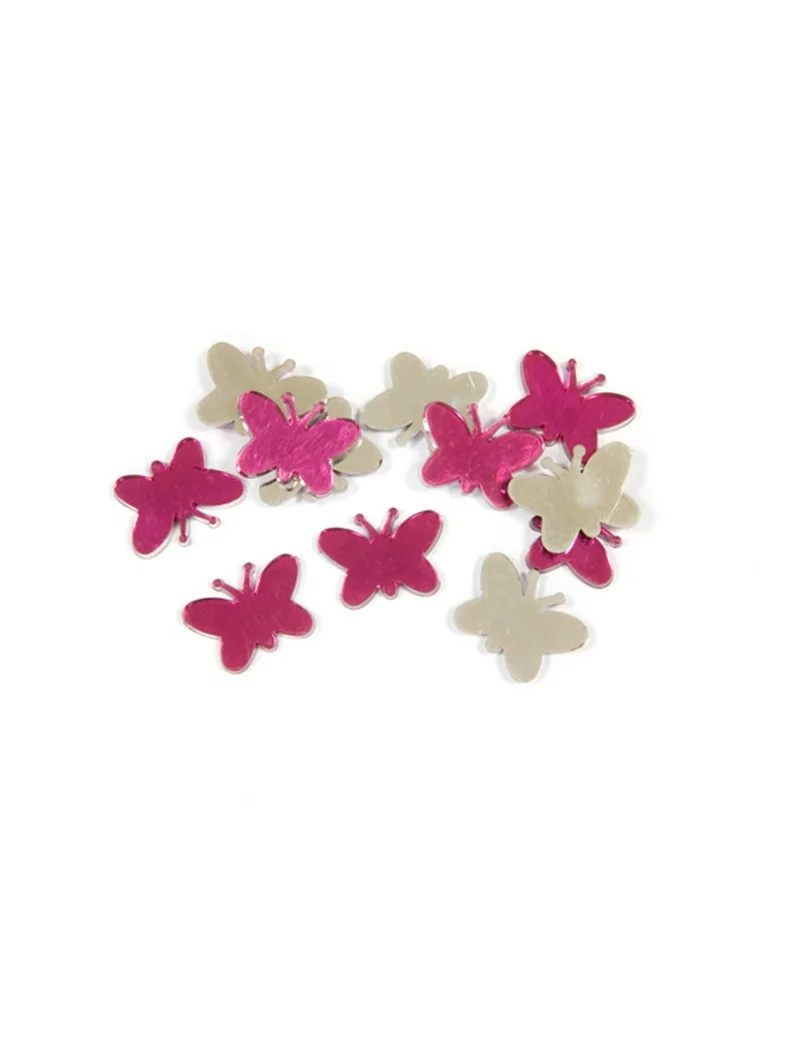 20 rosa Schmetterlings-Tischkonfetti 10 g Partydekoration
