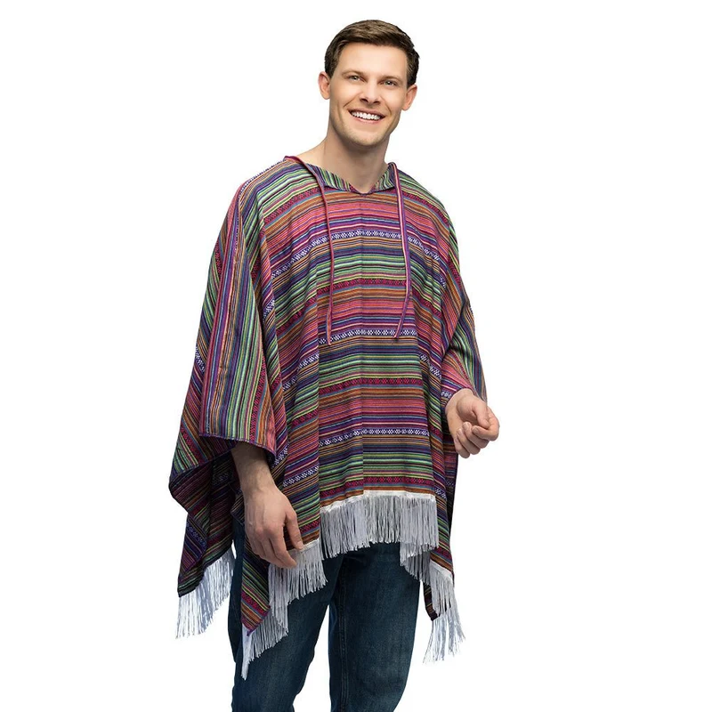 Bunter Poncho Mexikanisch