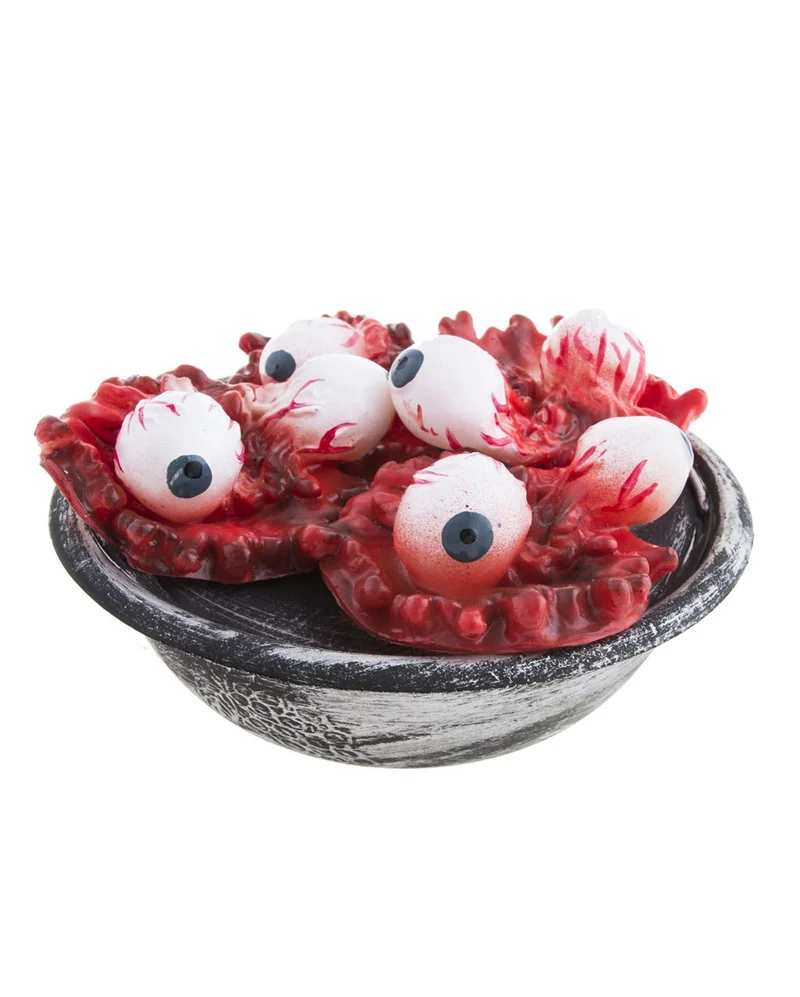 Schale mit blutigen Augen