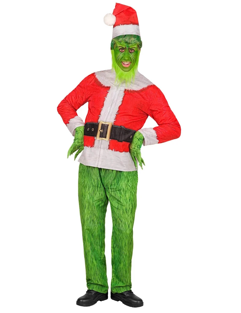 Grummeliges Weihnachtsmonster Ganzkörperkostüm für Erwachsene