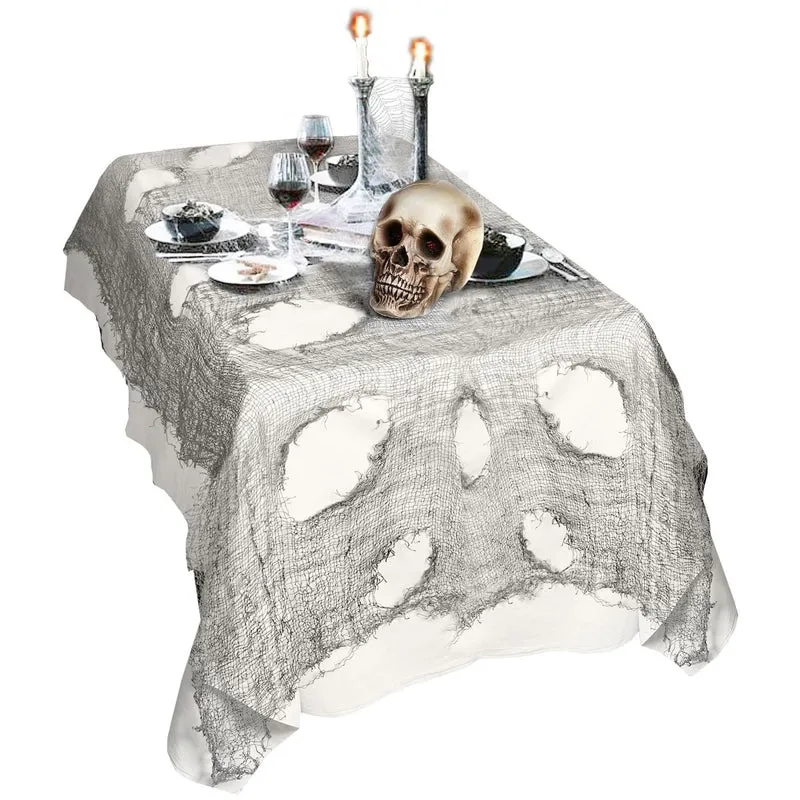 Halloween Tischtuch Grau 3m