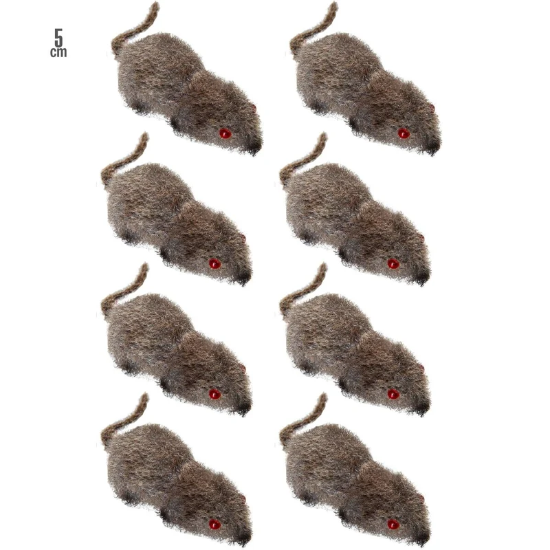 Halloween Fake Maus 5cm 8Stück