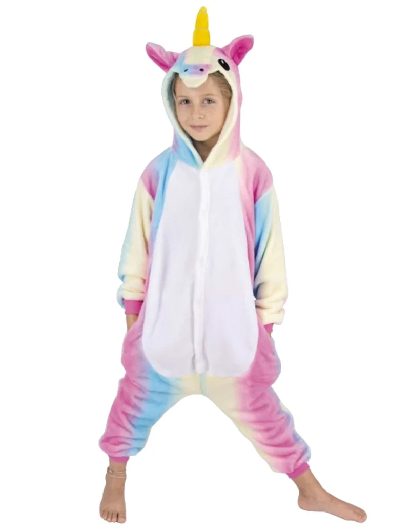 Einhorn-Overall Tier-Verkleidung für Kinder bunt