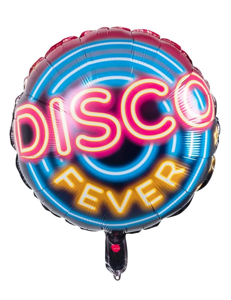 Disco Fieber Folienballon 45 cm Neoneffekt
