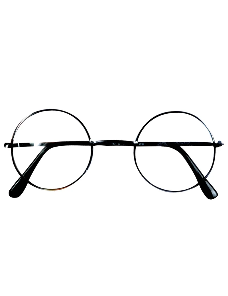 Harry Potter™-Brille Kostüm-Accessoire für Zauberer schwarz