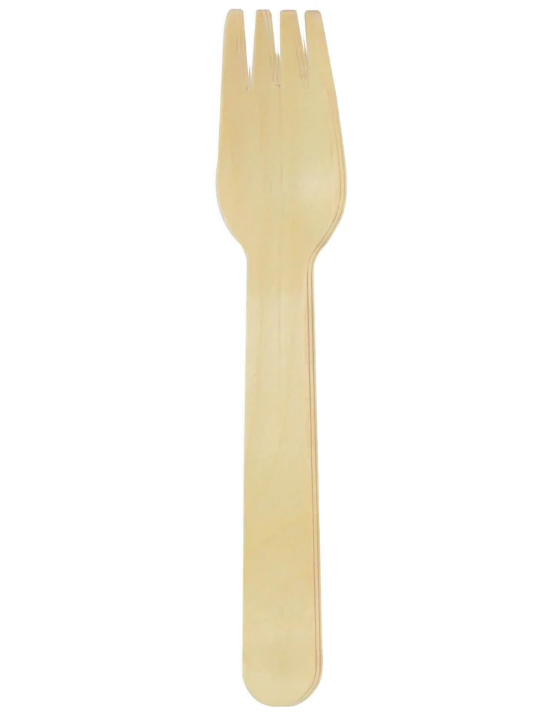 20 umweltfreundliche Holzgabeln 16 cm