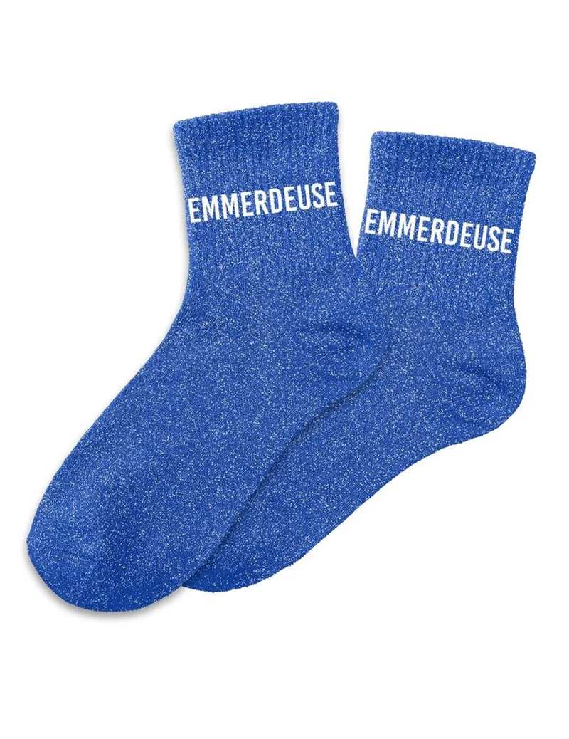 Glitzersocken Nervensäge für Damen
