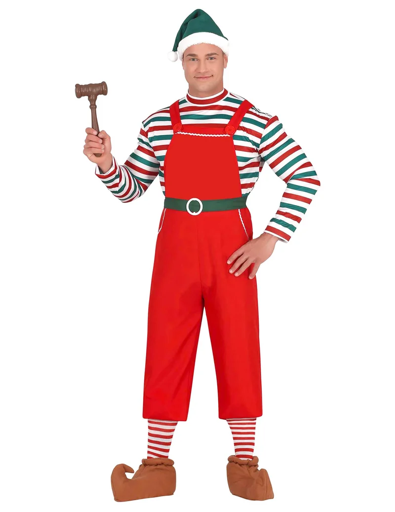 Weihnachtself Kostüm für Herren