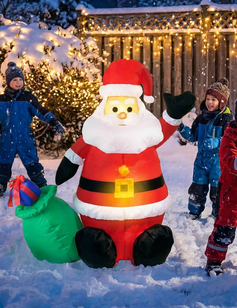 Aufblasbare Weihnachtsmann-Dekoration