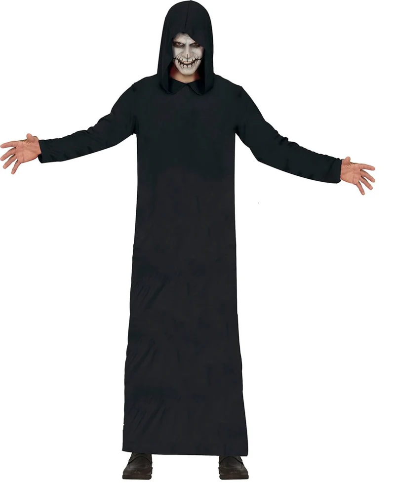 Schwarzes Kapuzenkleid