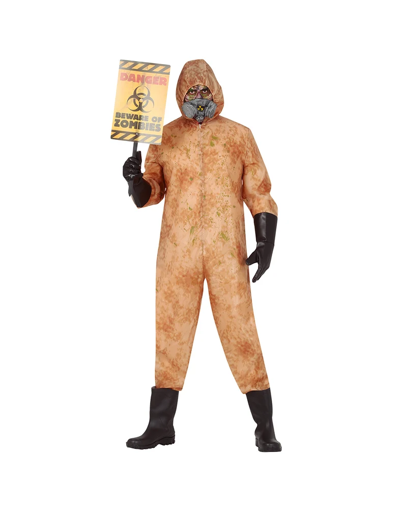 Verstrahlter Zombie Overall für Erwachsene