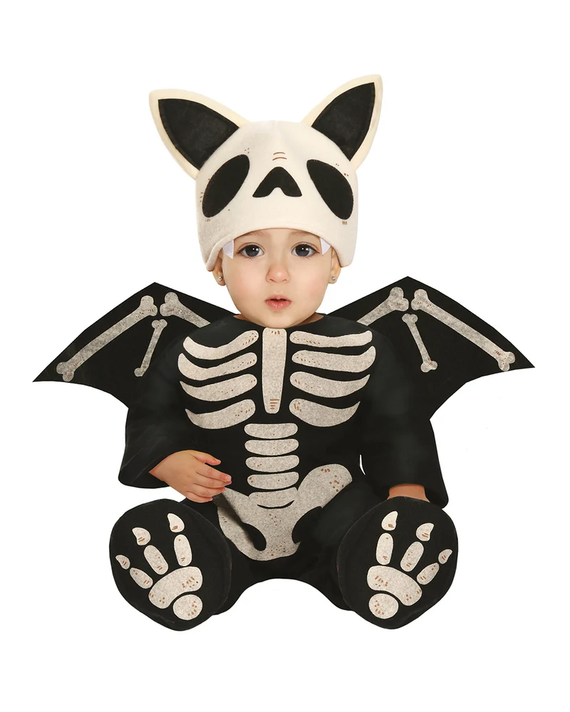 Baby Kostüm Fledermaus Skelett mit Flügeln