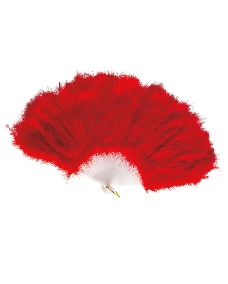 Federfächer rot