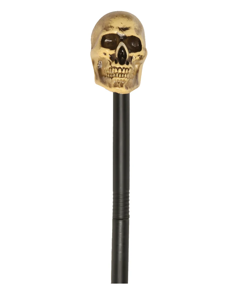 Gehstock mit Antik Totenkopf