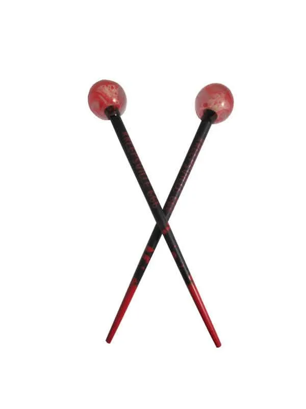 Kreepsville Gothic Hair Sticks Teeth black-white-red