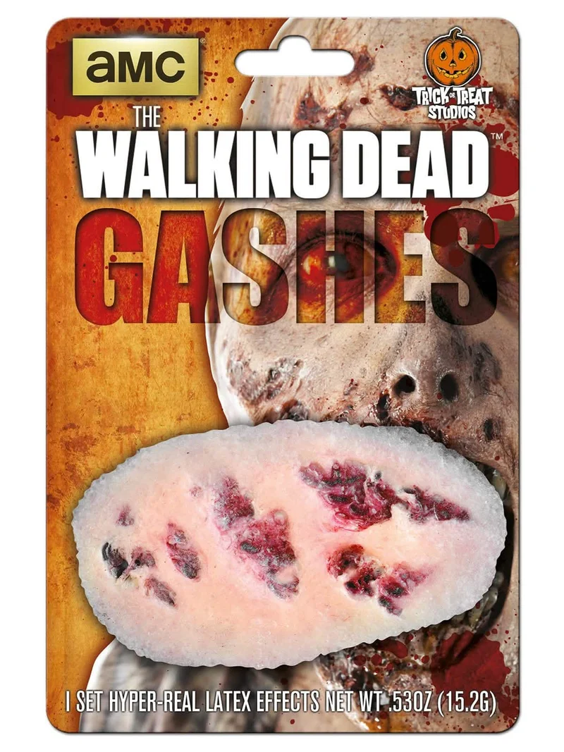 Blutige Wunde The Walking Dead Latex Applikation