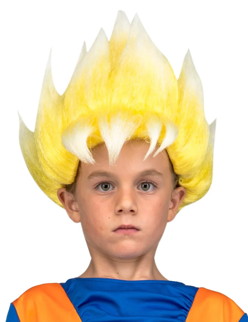 Super Saiyjan Goku™-Kinderperücke Kostümzubehör blond