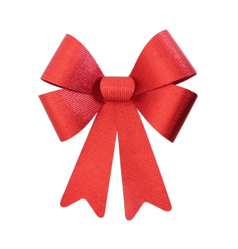 Rote Schleife Glitzerstreifen 50cm