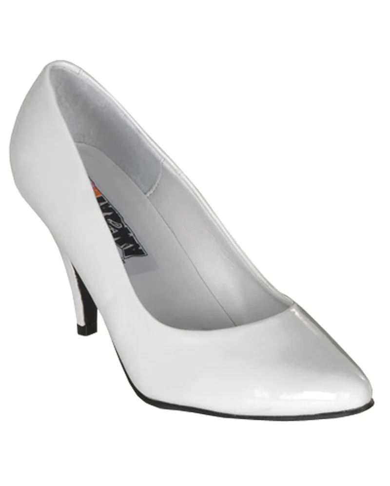 Weiße Lack Pumps