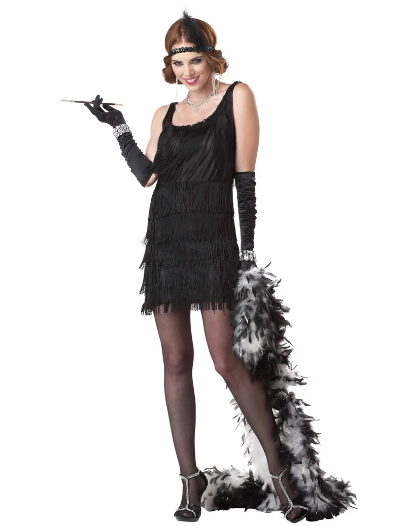 20er Charleston Kostüm für Damen schwarz