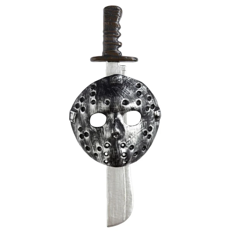 Halloween Accessoire Set Maske und Machete 2 Stück